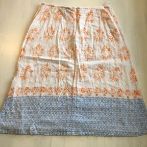 French Connection Flower Print Midi Skirt